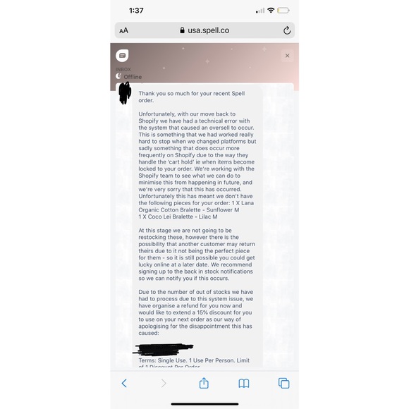 ISO • Spell Bralettes Size Medium Only - Picture 4 of 5